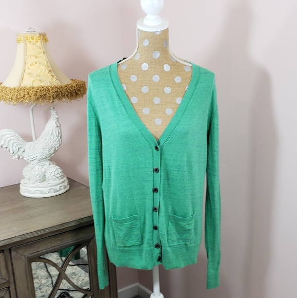 Anthropologie Sweaters - Anthropologie CAbi green cardigan